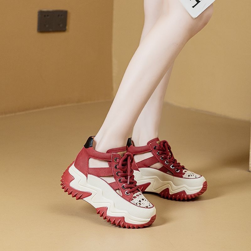 Women Shoes Store - Sneakers Chunky da Donna con Plateau,