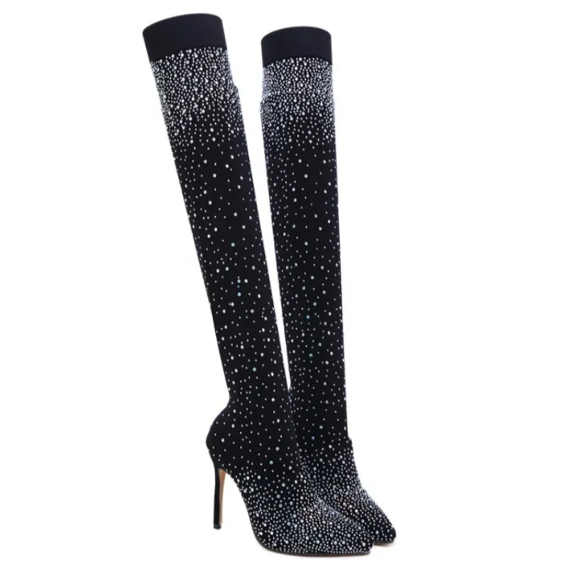 Sock Boot Women - Stivali sopra il ginocchio sexy per