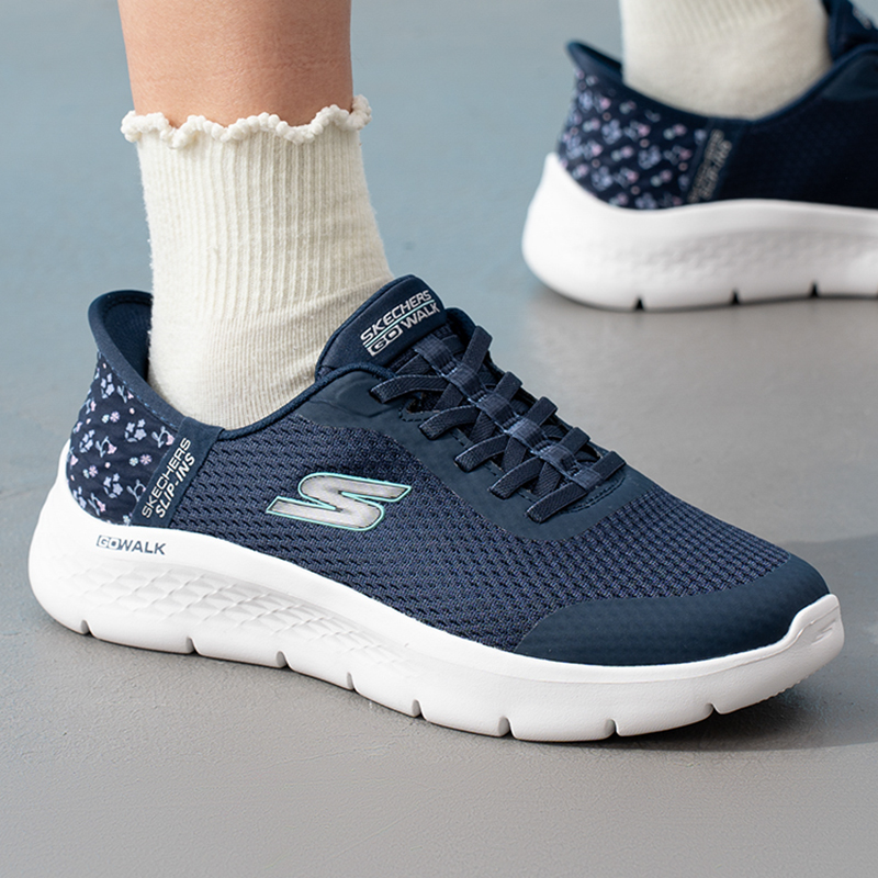 Women Shoes Skechers - Skechers 125525-NVY Scarpe da Passeggio Senza