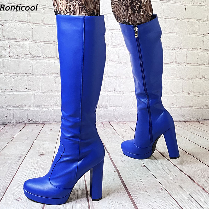Zip Up Boots Short - Rontic Lavoro manuale Donna Stivali invernali