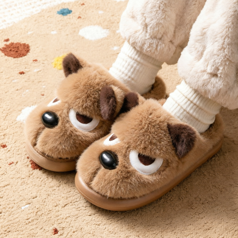 Women'S Shoes Hush Puppies - Pantofole Invernali da Coppia in Peluche
