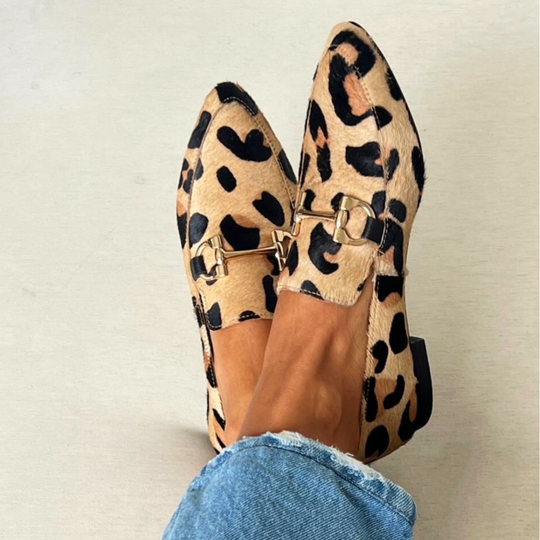 Women'S Shoes Large - Scarpe da Donna con Stampa Leopardata
