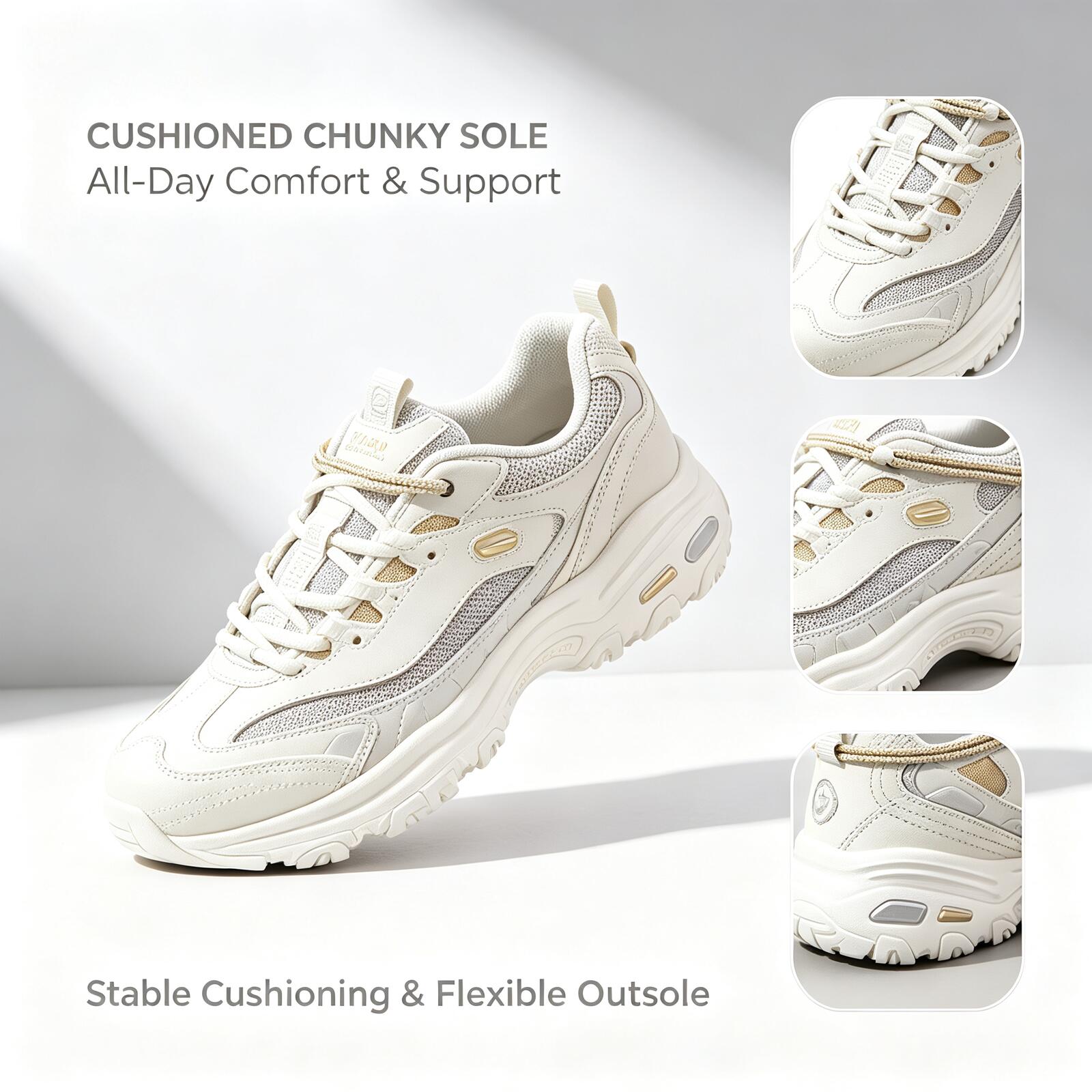 Women Shoes Skechers - Skechers Nuove Scarpe D'Lites 1.0 Panda