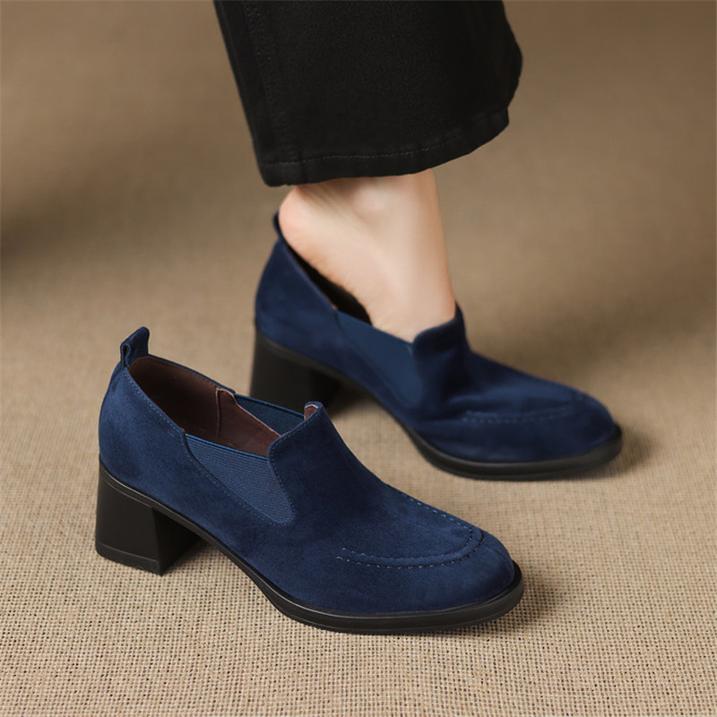 Women'S Shoes Navy Blue - Nuove scarpe da donna in pelle