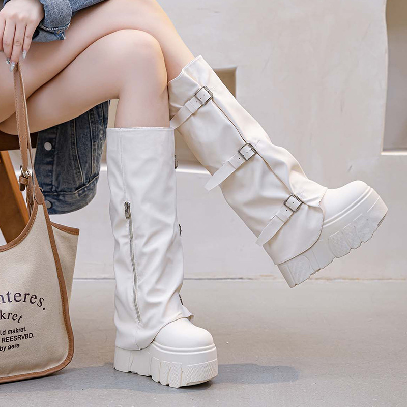 Stivali alti al ginocchio con  - Zip Up Boots Short recensione e prezzo
