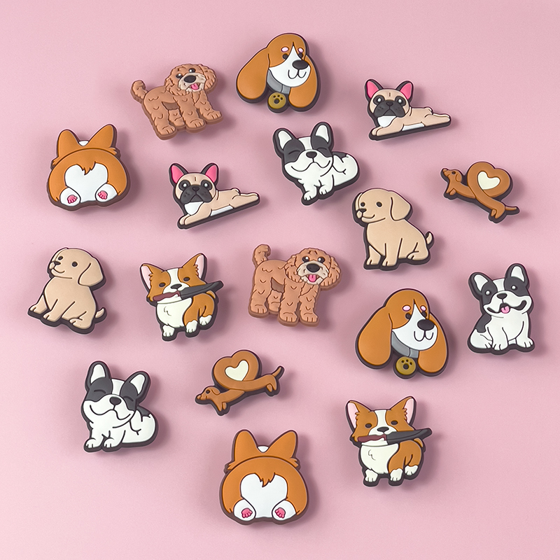 1/9 pz Cute Dog PVC Pendenti e - Women'S Shoes Hush Puppies recensione e prezzo