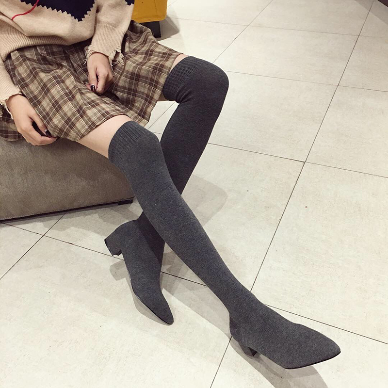 Stivali alti da donna neri con - Sock Boot Women recensione e prezzo