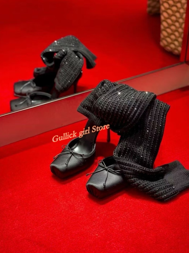 Stivali Rossi in Maglia con Pu - Sock Boot Women recensione e prezzo