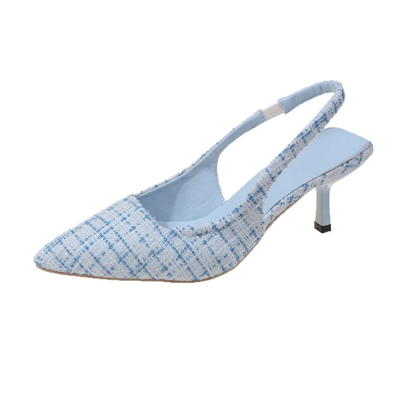 Sandali con tacco alto a punta - Women'S Shoes Navy Blue recensione e prezzo